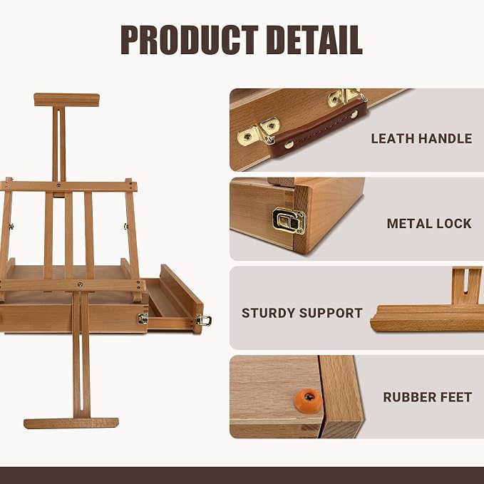 Large Sketchbox Table Top Easel - Image 5