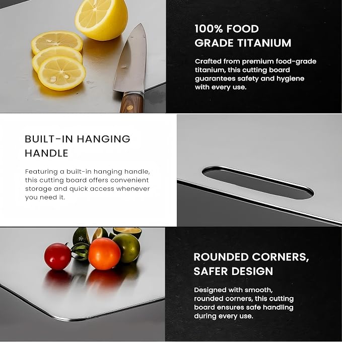 Titanium Cutting Board, Double Sided 2025 New Titanium Cutting Boards - Image 5