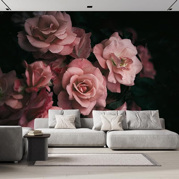 wall26 Wall Sticker/Wall Mural Dark Rose Flower Blossoms Nature Wilderness by wall26