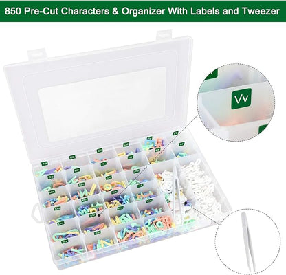 Letter Board Letters Only, 850 PRE-Cut Characters - Image 2