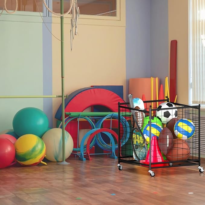 Ball Storage - 22.83" Basketball Cart - Image 7