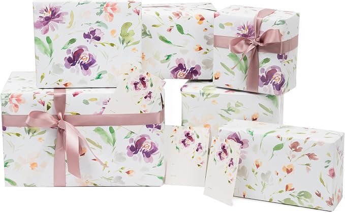 Itsy Belle Studio Floral Wedding Wrapping Paper + Ribbon Set - Image 7