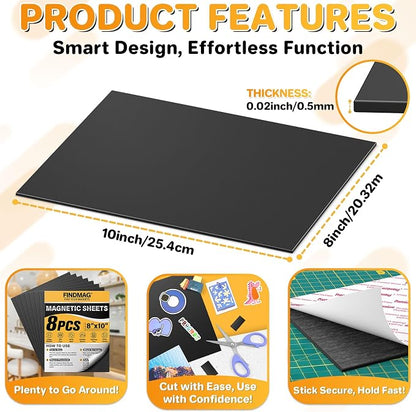 FINDMAG Magnetic Sheets, Flexible Magnets - Image 2