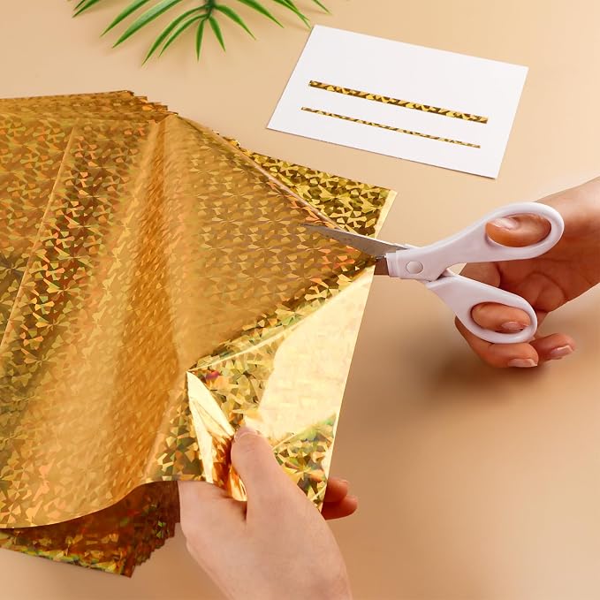 Briartw 20x29cm Hot Foil Paper 50 Sheets Pack Toner Reactive Foil Hot Stamping - Image 6