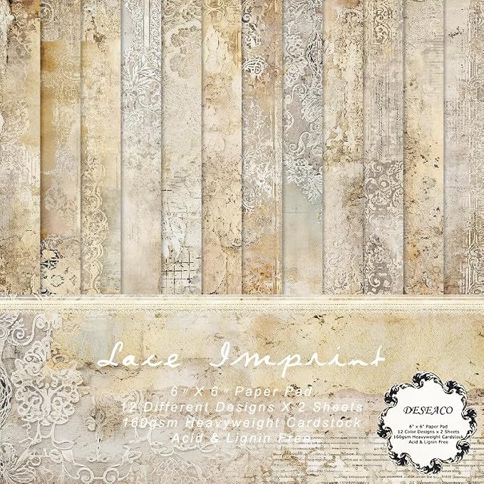 24 Sheets Decorative Scrapbooking Paper Pad 6x6 Craft Paper Single-Side Card by SXUSALLC