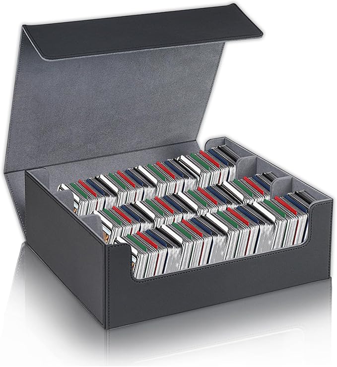 Card Storage Box for Trading Cards，2400+ Leather Magnetic Closure Commander by Unknown