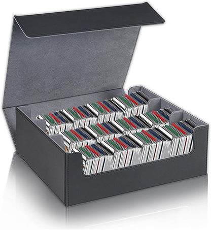 Card Storage Box for Trading Cards，2400+ Leather Magnetic Closure Commander by Unknown