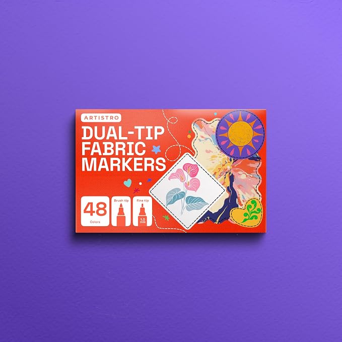 ARTISTRO 48 Dual-Tip Fabric Markers - Image 8