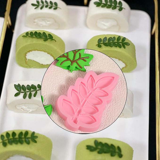 3 Pcs Maple Leaf Silicone Molds, Fern Leaf Chocolate Fondant Molds - Image 7