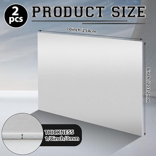 2 Pack 5052 Aluminum Sheet Metal 8" x 10" Aluminum Plate 1/8 Inch Thickness - Image 2