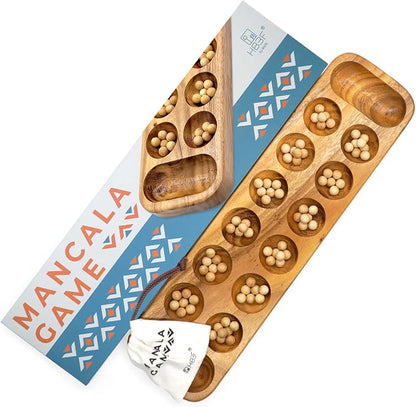 BSIRI Mancala Wooden Classic Board Game Entertainment by HB3FbyBSIRI