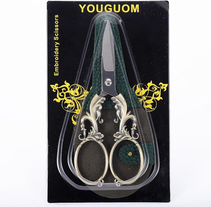 Sewing Craft Scissors, 5.3in Bronze Big Handles - Image 7