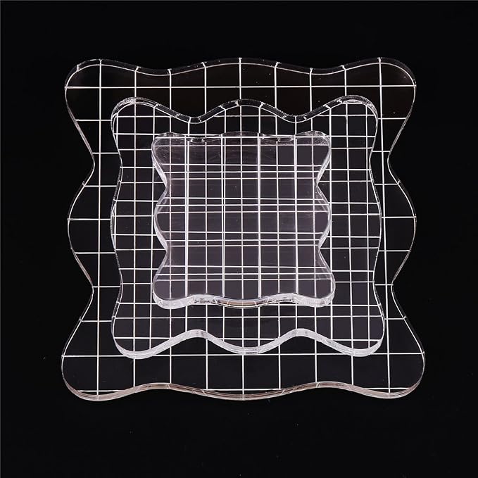 DECORA Acrylic Clear Rubber Stamping Blocks Set - Image 2