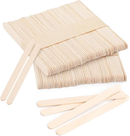 1200 Pieces Wooden Craft Sticks, 4.5 Inch Long Natural Wood Popsicle Ice Cream - Image 7