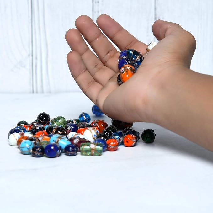 2/3 LB Bag of Assorted Glass Beads - Image 3