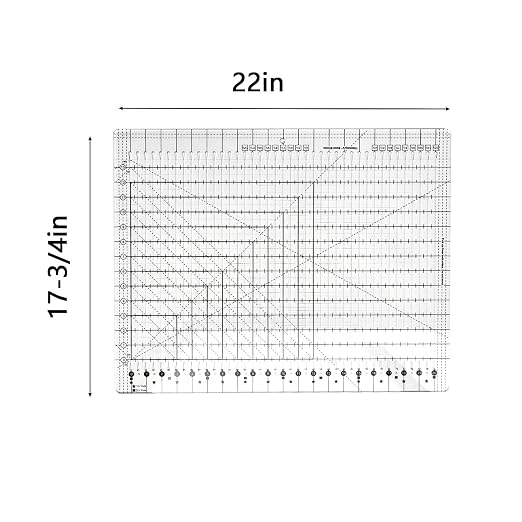 Slotted Quilting Rule, 17-3/4in x 22in, XL Quilting Rulers and Templates - Image 7