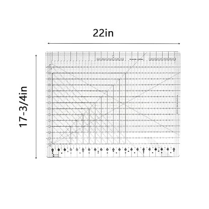 Slotted Quilting Rule, 17-3/4in x 22in, XL Quilting Rulers and Templates - Image 7