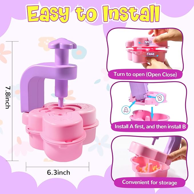 GPPNKC Flower Bouquet Craft Kit DIY Arts and Crafts Toddler Toys Flowers Market - Image 3