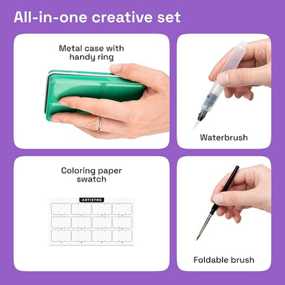 ARTISTRO Watercolor Paint Set in 12 Colors - Image 2