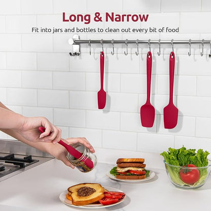 U-Taste Silicone Spatula Set: 600ºF High Heat Resistant, Seamless Food Grade - Image 9