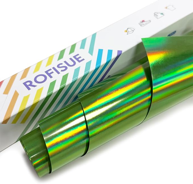 ROFISUESheet MetallicFoil HeatTransferVinyl12Inch*6Ft BundleChrome HTV by Unknown