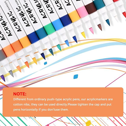 48 Color Acrylic Paint Markers - Image 2