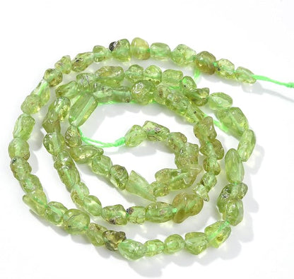 Green Peridot Pebble Nugget Oval Free Tumbled Stone 6-8mm Natural Gemstone by PLTbeads