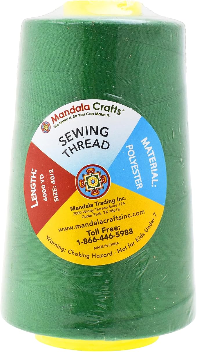 Mandala Crafts 4 Pack of Serger Threads Cones Spools - Image 3