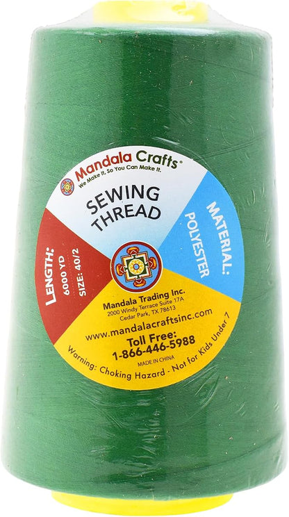Mandala Crafts 4 Pack of Serger Threads Cones Spools - Image 3
