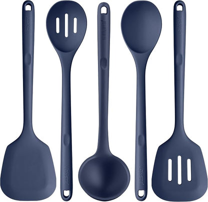 Silicone Kitchen Cooking Utensil Set: U-Taste High Heat Resistant 13.6in by U-Taste