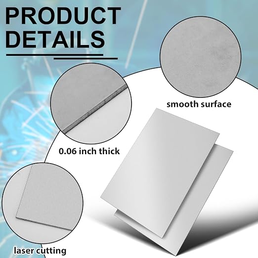 Hicarer 1 Pcs Mild Steel Sheet Cold Rolled 18 Gauge Metal Plate 0.06 Inch Thick - Image 3