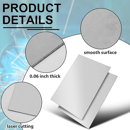 Hicarer 1 Pcs Mild Steel Sheet Cold Rolled 18 Gauge Metal Plate 0.06 Inch Thick - Image 3