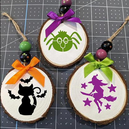 Halloween Stencils for Painting on Wood 3inch Reusable Pumpkin Ghost Face - Image 3