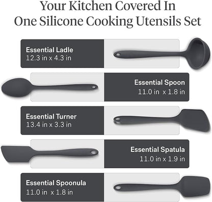 GIR: Get It Right 5 Piece Silicone Essentials Kitchen Utensils Set - Image 3