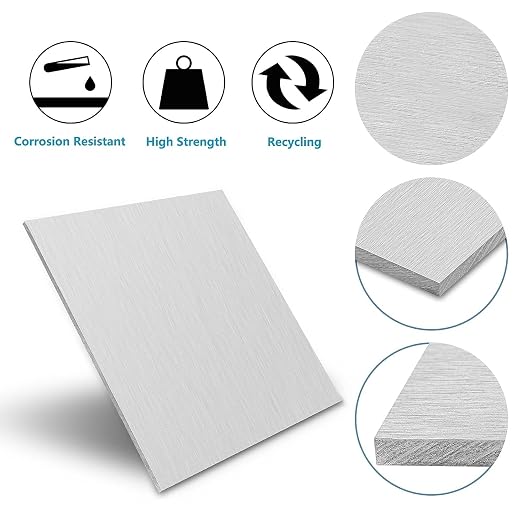 2PCS 6061 Aluminum Sheet Plate, Rectangle Aluminum Plate Solid Metal Sheet Plate - Image 4