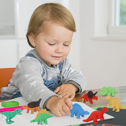 72 Pcs Animal Erasers for Kids, Dinosaur 3D Puzzle Eraser Bulk, Mini Dinosaur - Image 6