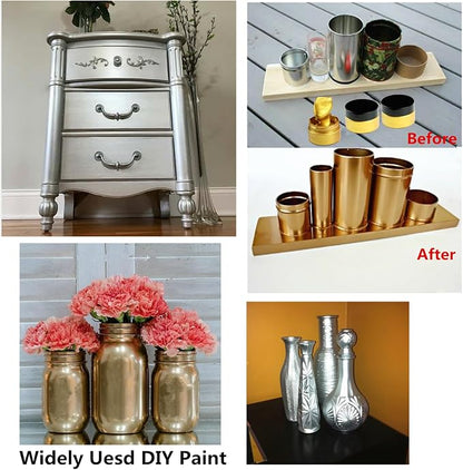 Shimmer Copper Metallic Acrylic Paint Metallic Chalk Paste 1.7oz/50ml, DIY - Image 4