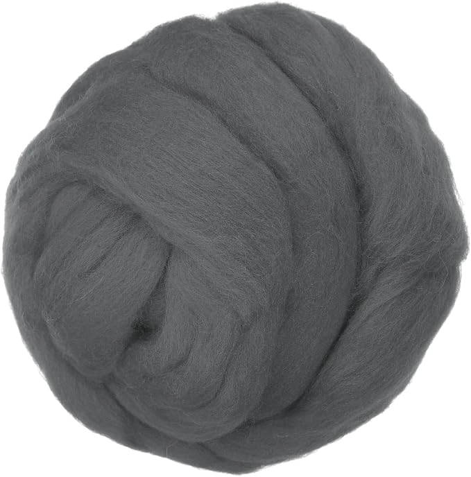 PATIKIL Wool Roving Yarn, 80G/2.82OZ Soft Felting Wool Pure Chunky Roving Yarn by PATIKIL