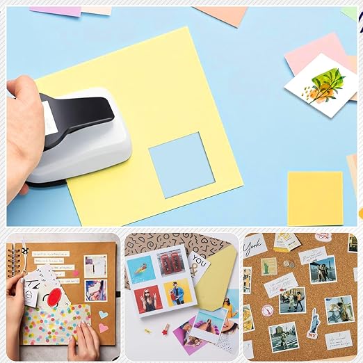Square Punches for Paper Crafts 0.7 inch Square Hole Punch Squares Paper - Image 5