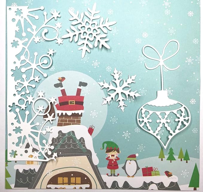 Metal Cutting Dies for Paper Card Making DIY Merry Christams Embossing Stencil - Image 3