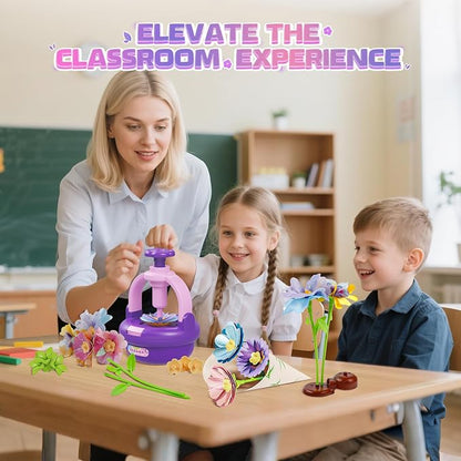 Plunack Flower Bouquets Toys for Kids Age 4-8, Flower Press Kit DIY Flowers - Image 5