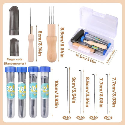 82PCS Needle Felting Tools, Needle Felting Needles, 4 Sizes Felting Needles - Image 2