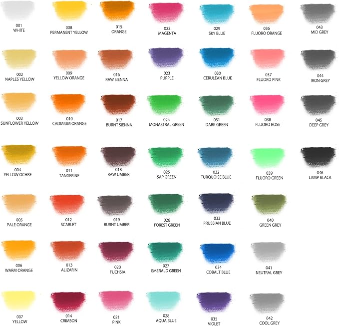 Artecho 48pcs Soft Pastels, 46 Colors Including 4 Fluorescent Colors, Extra - Image 8