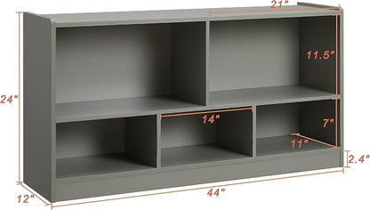 Kids Toy Storage Organizer, 5-Section Storage Cabinet - Image 3