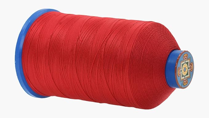 Mandala Crafts Bonded Nylon Thread Red Heavy Duty Sewing Threads - Image 3
