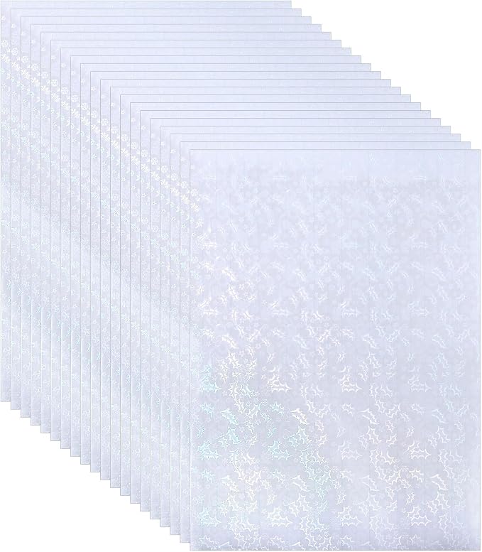PATIKIL 11.7x8.3" Holographic Sticker Paper, 20Sheets A4 Polypropylene by PATIKIL