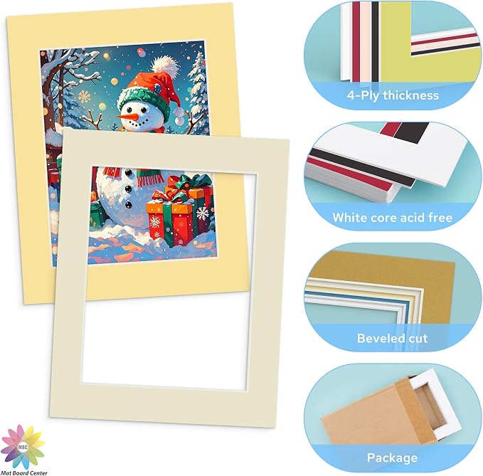Mat Board Center, 11X14 Mix Color Mats - Image 3