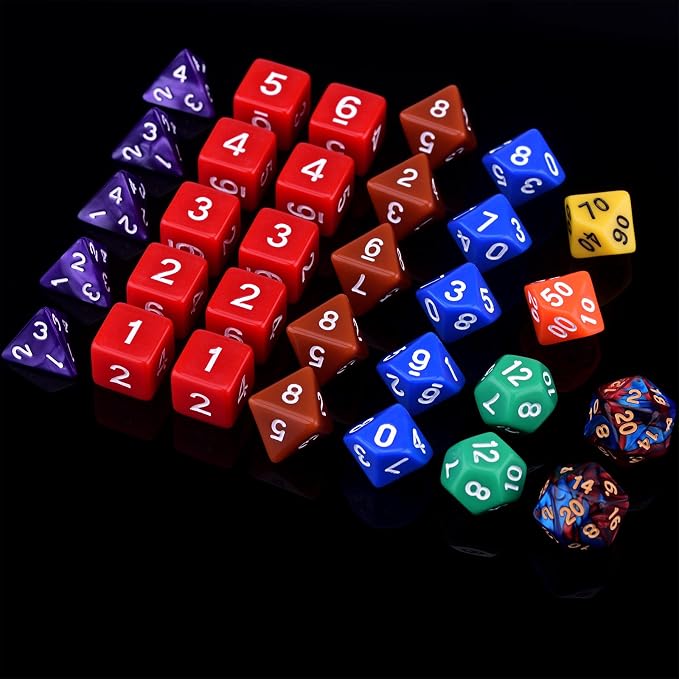 Extended Dice RPG Set 15 x 31 Polyhedral Dice - Image 8