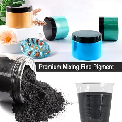 Ceya Mica Powder, 5.3oz/ 150g Black Pearlescent Effect Colorant Pigment Powder - Image 4