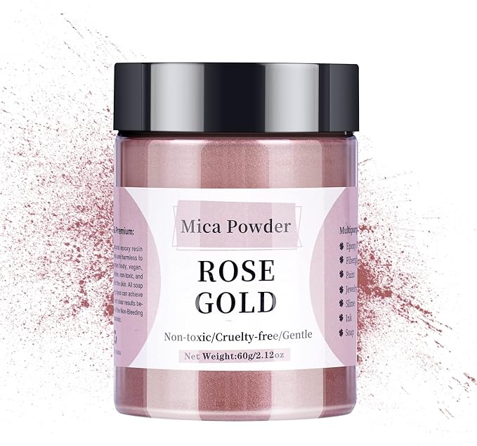Rose Gold Mica Powder - 60g Mica Powder by LightStone